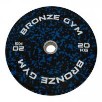 Диск бамперный Bronze Gym камуфляж синий 20кг