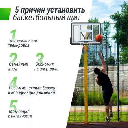 Баскетбольный щит Unix Line B-Backboard-PVC 44"x30" R45 от магазина Perfect Trainers