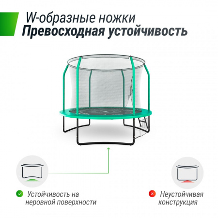 Батут Unix Line Supreme Game 8 ft (Green) от магазина Perfect Trainers