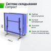 Теннисный стол Unix Line Indoor 16 mm MDF (Blue) от магазина Perfect Trainers