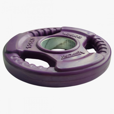 Диск Олимпийский 1,25 кг обрезиненный цветной с ручками Fitex Pro LC-1.25 от магазина Perfect Trainers