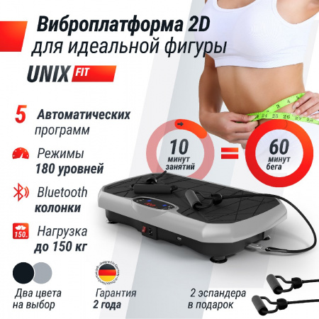 Виброплатформа Unix Fit Edge 2D Grey от магазина Perfect Trainers