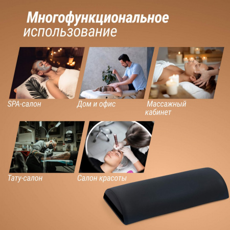 Полувалик массажный Unix 70 см черный от магазина Perfect Trainers