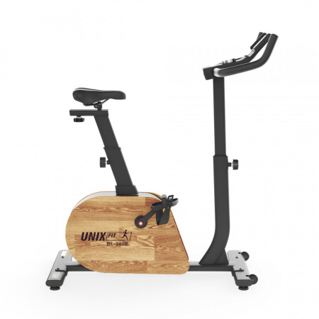 Велотренажер генераторный Unix Fit BL-380E деревянный / Wood от магазина Perfect Trainers