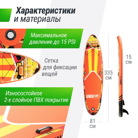 SUP-борд Unix Line City Graffiti (335 см) от магазина Perfect Trainers