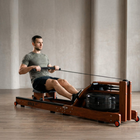 Гребной тренажер Unix Fit тёмное дерево / Wood Rower Dark от магазина Perfect Trainers