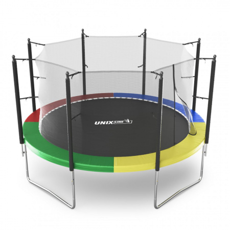 Батут с сеткой Unix line Simple 12 ft Color (inside) от магазина Perfect Trainers
