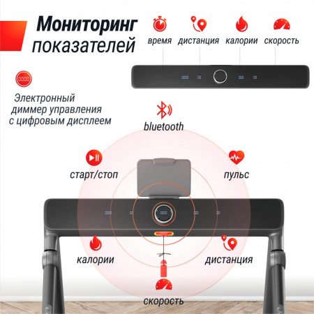Беговая дорожка Unix Fit Hi-tech F4 космический серый от магазина Perfect Trainers