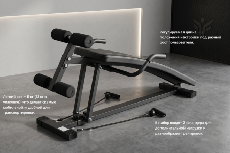 Скамья для пресса с изгибом VictoryFit VF-P200 от магазина Perfect Trainers