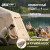 Надувная палатка Unix Camp Vega 3х2 бежевый (+ навес) от магазина Perfect Trainers