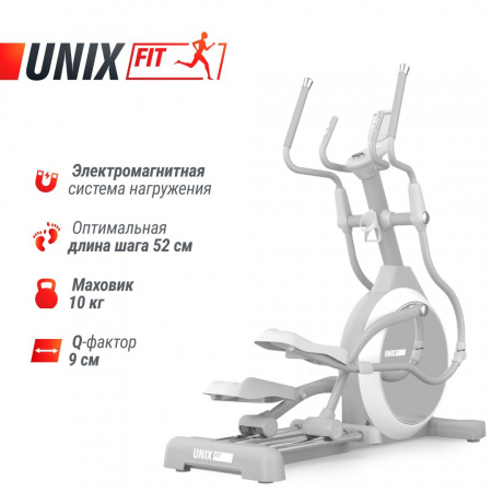 Эллиптический тренажер Unix Fit MV-850 (ручной наклон / Manual Incline) зеркальный от магазина Perfect Trainers