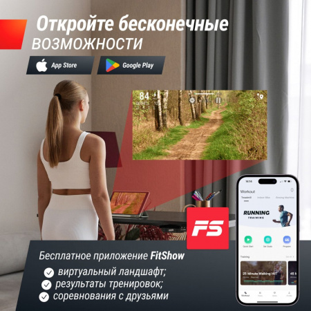Беговая дорожка Unix Fit дерево / Wood Way 2.0 APP от магазина Perfect Trainers