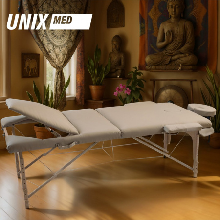Массажный стол Unix Serenity 3 Section Grey от магазина Perfect Trainers