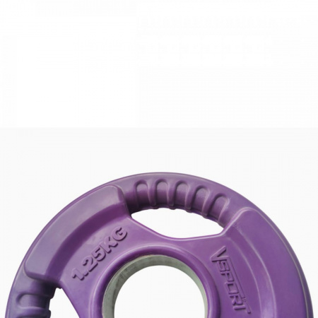 Диск Олимпийский 1,25 кг обрезиненный цветной с ручками Fitex Pro LC-1.25 от магазина Perfect Trainers