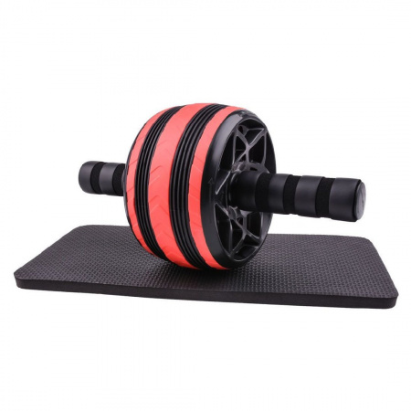 Ролик для пресса с ковриком под колени Unix Fit D9,5 см, красный, черный от магазина Perfect Trainers
