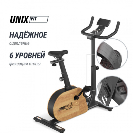 Велотренажер генераторный Unix Fit BL-380E деревянный / Wood от магазина Perfect Trainers