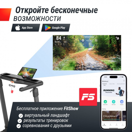 Беговая дорожка Unix Fit Hi-tech F3 Плюс / Plus космический серый от магазина Perfect Trainers