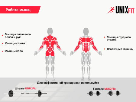 Скамья силовая универсальная Unix Fit Bench 130P от магазина Perfect Trainers