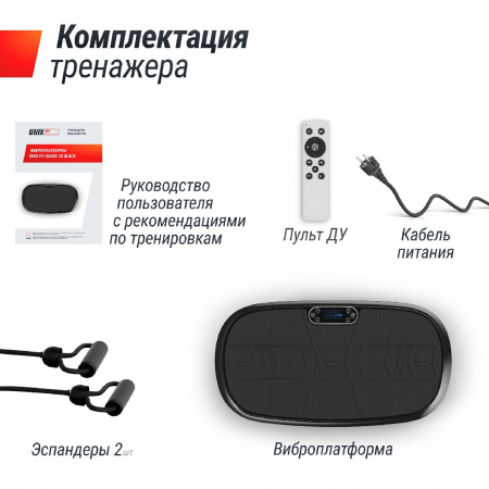 Виброплатформа Unix Fit Quake 3D Black от магазина Perfect Trainers