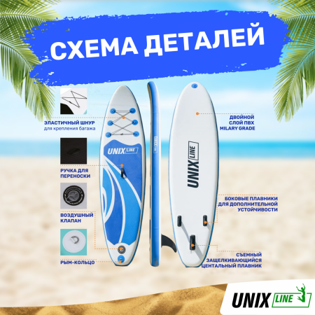 Sup-борд Unix Line Big Wave (300 cm) от магазина Perfect Trainers