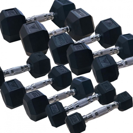 Гантельный ряд DFC от 1 кг до 10 кг от магазина Perfect Trainers