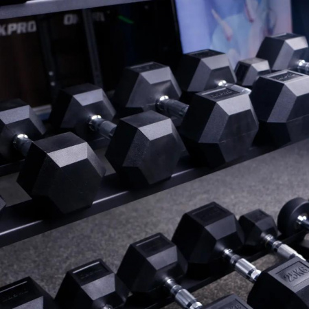 Набор гексагональных гантелей от 1 до 10 кг OKPRO от магазина Perfect Trainers