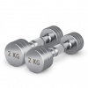 Гантель Unix Fit Pro круглая хромированная 2 кг, 2 шт. от магазина Perfect Trainers