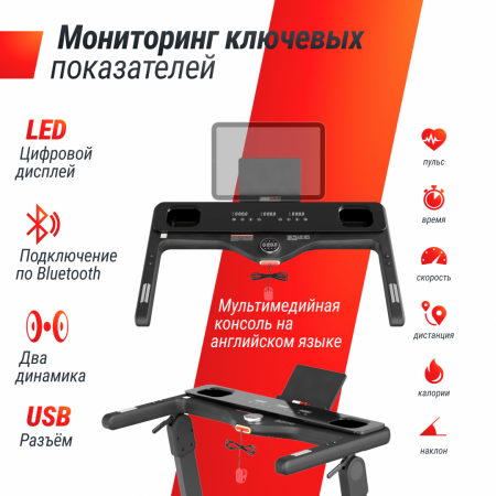 Беговая дорожка Unix Fit Hi-tech F3 Плюс / Plus космический серый от магазина Perfect Trainers