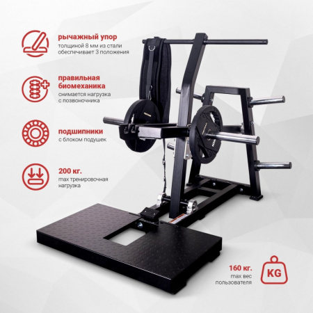 Приседания с поясом (колодец) на свободных весах Protrain PR-BS01B от магазина Perfect Trainers