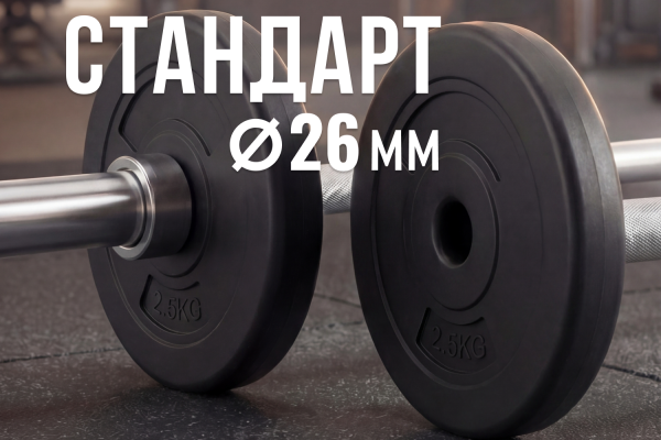 Диск 26 мм. пластиковый 2,5 кг VictoryFit VF-SPL26025 от магазина Perfect Trainers