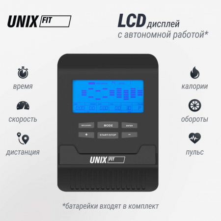 Горизонтальный велотренажер Unix Fit BR-340E компактный / Compact от магазина Perfect Trainers