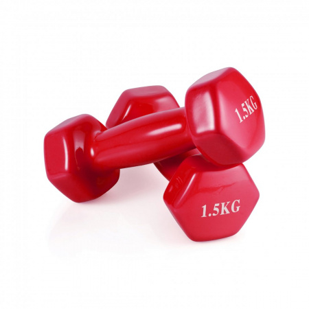 Гантель неразборная 1,5 кг. винил (2 штуки) VictoryFit VF-DV015-2 от магазина Perfect Trainers