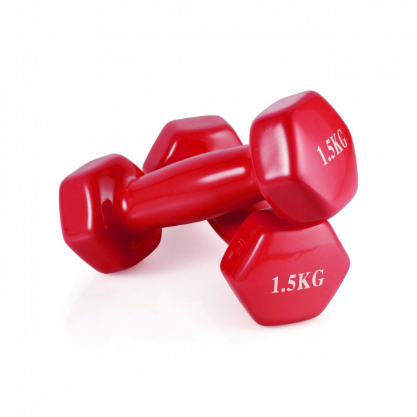 Гантель неразборная 1,5 кг. винил (2 штуки) VictoryFit VF-DV015-2 от магазина Perfect Trainers
