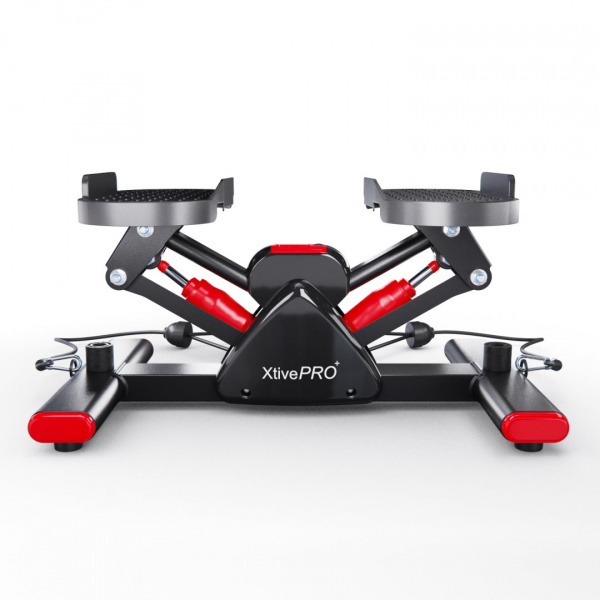 Балансировочный степпер DFC XtivePRO с эспандерами, черно-красный от магазина Perfect Trainers