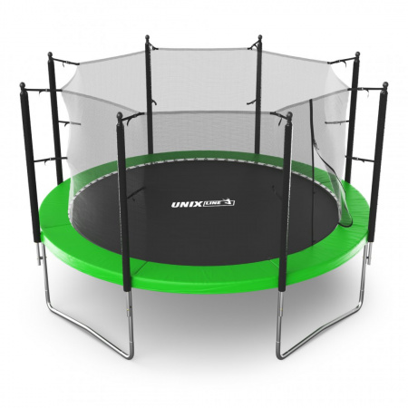 Батут с сеткой Unix line Simple 12 ft Green (inside) от магазина Perfect Trainers