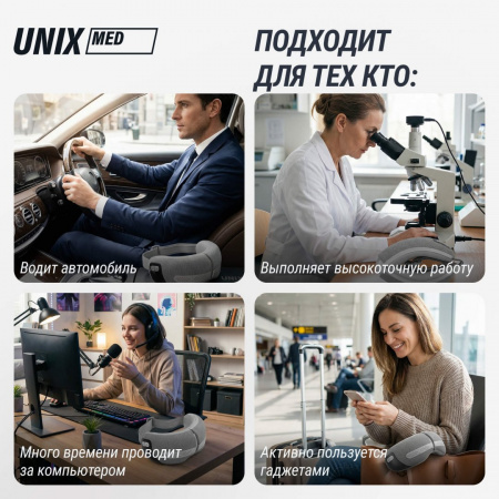 Массажер для глаз Unix DePuff+ Grey от магазина Perfect Trainers