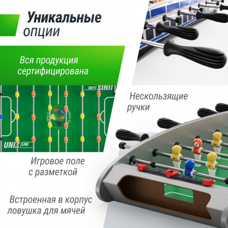 Игровой стол Unix Line Мини Футбол - Кикер настольный (61х28 cм) от магазина Perfect Trainers