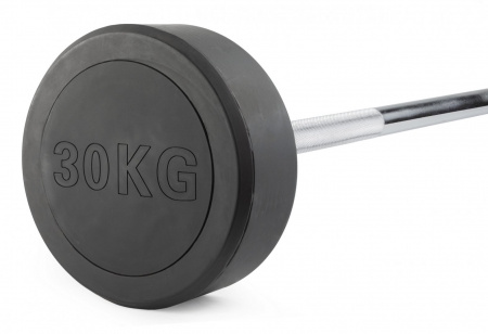 Штанга неразборная обрезиненная 30 кг. Прямой гриф. VictoryFit VF-DX4300 от магазина Perfect Trainers