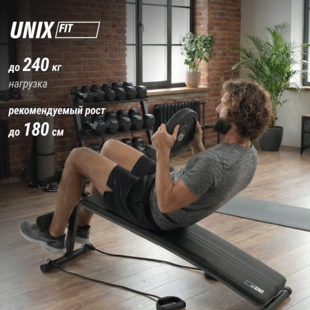 Скамья для пресса Unix Fit для подъема корпуса / Sit-up 140 от магазина Perfect Trainers