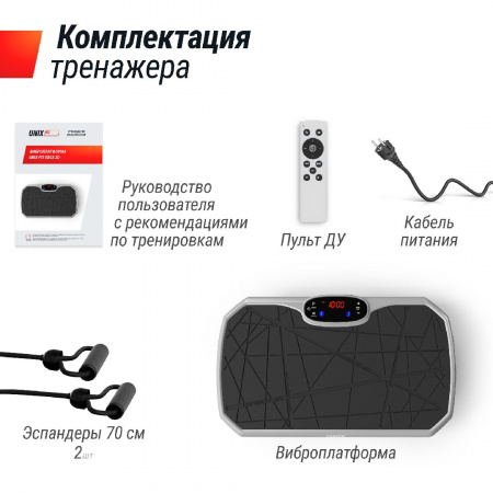 Виброплатформа Unix Fit Edge 2D Grey от магазина Perfect Trainers