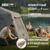 Надувная палатка Unix Camp Vega 3х2 серый (+ навес) от магазина Perfect Trainers