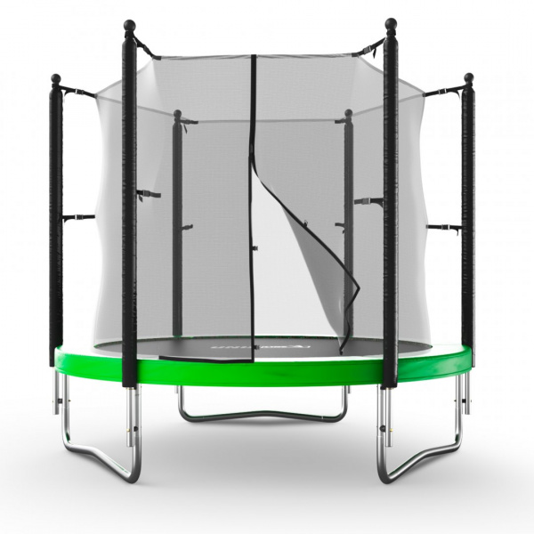 Батут с сеткой Unix line Simple 8 ft Green (inside) от магазина Perfect Trainers