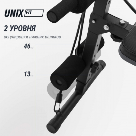 Скамья для пресса Unix Fit для подъема корпуса / Sit-up 140 от магазина Perfect Trainers