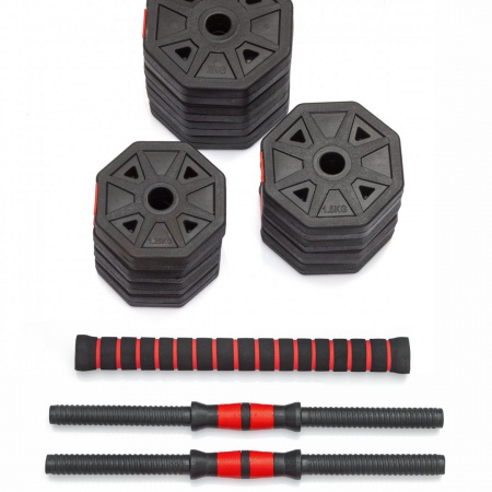 Гантели гексагональные разборные с грифом, 20 кг. (2 шт. х 10 кг.) VictoryFit VF-DН200 от магазина Perfect Trainers