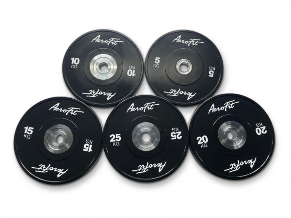 Бамперные диски для кроссфита, черные 5кг Aerofit AFBD от магазина Perfect Trainers