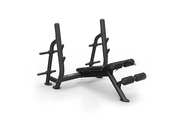 Олимпийская скамья с отрицательным углом наклона Spirit Fitness SP-4211 от магазина Perfect Trainers