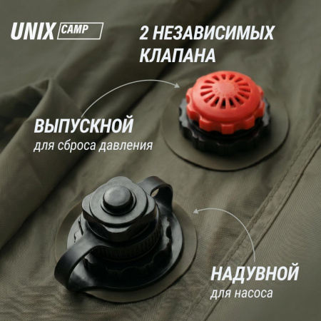 Надувная палатка Unix Camp Vega 3х2 зеленый (+ навес) от магазина Perfect Trainers