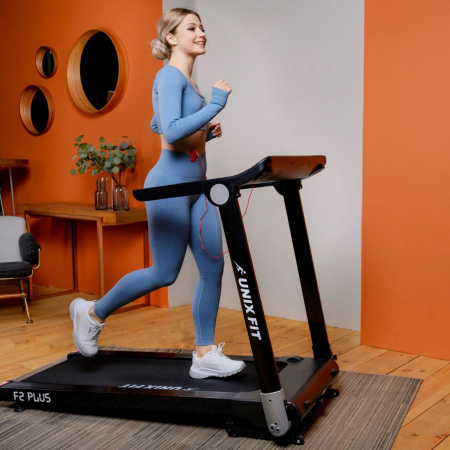 Беговая дорожка Unix Fit Hi-tech F2 Плюс / Plus тёмная буря от магазина Perfect Trainers