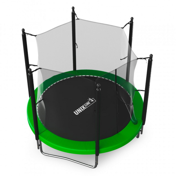 Батут с сеткой Unix line Simple 8 ft Green (inside) от магазина Perfect Trainers