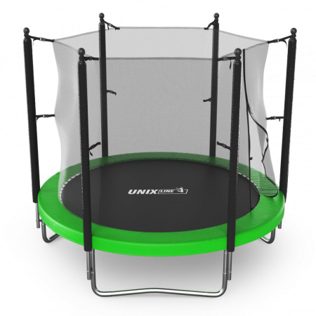 Батут с сеткой Unix line Simple 8 ft Green (inside) от магазина Perfect Trainers